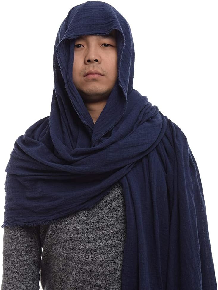 GRACEART Post Apocalyptic Shawl Scarf Shaman Cowl Medieval Costume Sash - Image 3